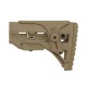 Sleek Buttstock w/ Cheek Rest for M4/M16 - Dark Earth [Big Dragon]